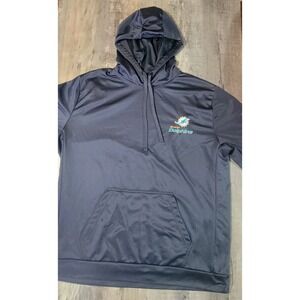 Dunbrooke Men's NFL‎ Miami Dolphins Logo Hoodie Size XL Embroidered Logo EUC